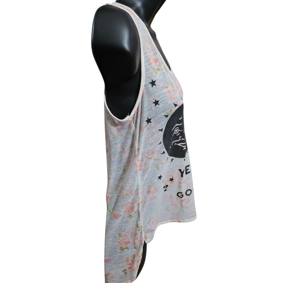 Ouija Board Sun & Moon Floral Boho Tank Top - Picture 3 of 10
